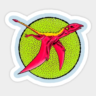 Retro Dimorphodon Sticker